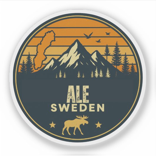 Schweden Schweden Schweden Aufkleber (Vorderseite)