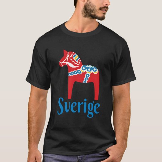 Schweden Schweden Schweden Schweden Dala Horse Dal T-Shirt (Vorderseite)