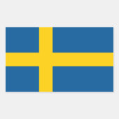 Schweden/Schweden/schwedische Flagge Rechteckiger Aufkleber (Vorderseite)