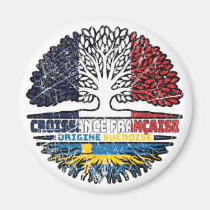 Schweden Schwedisch Französisch Frankreich Baum Wu Magnet