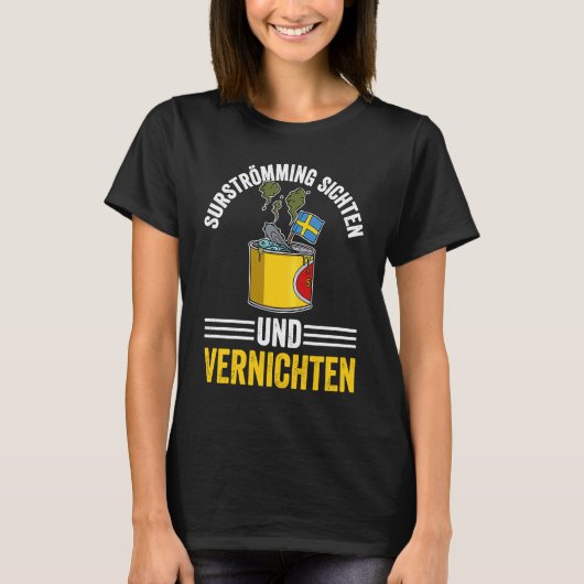 Schweden Schwedische Fischspezialität Surstromming T-Shirt (Vorderseite)