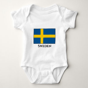 Schweden (schwedische Flagge) Baby Strampler
