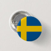 Schweden (schwedische Flagge) Button (Vorne & Hinten)