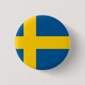 Schweden (schwedische Flagge) Button (Vorderseite)
