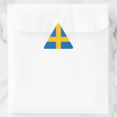 Schweden - Schwedische Flagge Dreieckiger Aufkleber (Tasche)