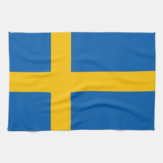 Schweden - schwedische Flagge Geschirrtuch (Horizontal)