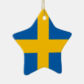 Schweden - schwedische Flagge Keramikornament (Rechts)