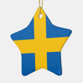 Schweden - schwedische Flagge Keramikornament (Links)
