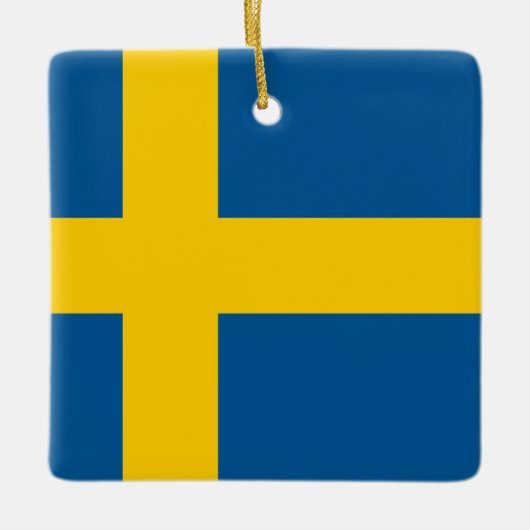 Schweden (schwedische Flagge) Keramikornament (Vorderseite)