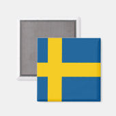 Schweden (schwedische Flagge) Magnet (Vorderseite/Rückseite)
