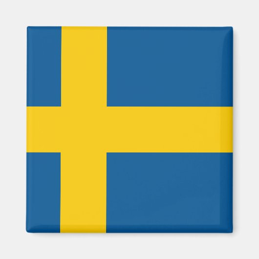 Schweden (schwedische Flagge) Magnet (Vorne)