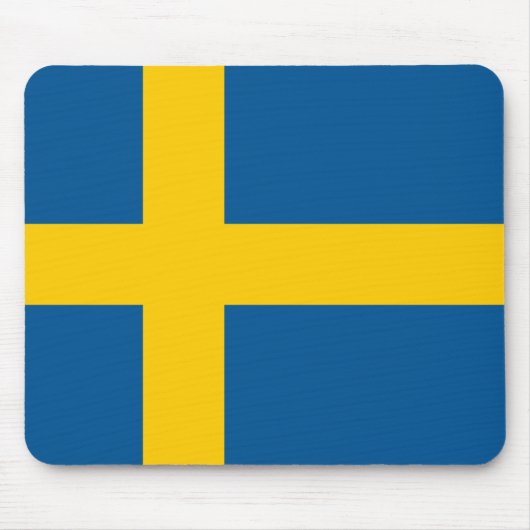 Schweden (schwedische Flagge) Mousepad (Vorne)