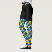 Schweden & Schwedische Flagge, Reise-/Sportfan Leggings (Links)