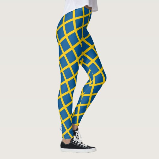 Schweden & Schwedische Flagge, Reise-/Sportfan Leggings (Rechts)