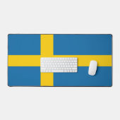 Schweden / Schwedische Flagge Schreibtischunterlage (Tastatur & Maus)