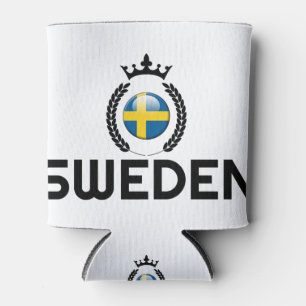 Schweden, schwedische Flagge, schwedisches Land, s Dosenkühler