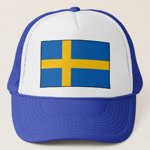 Schweden - Schwedische Flagge Truckerkappe