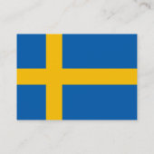 Schweden - schwedische Flagge Visitenkarte (Rückseite)