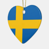 Schweden - schwedische Staatsflagge Keramik Ornament (Links)