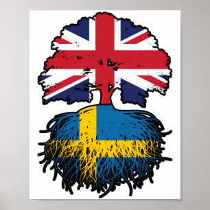 Schweden Schwedisches Vereinigtes Königreich Großb Poster