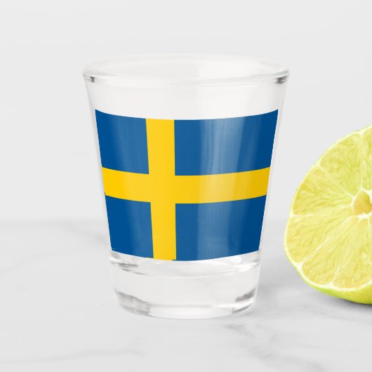 SCHWEDEN SHOT GLASS SCHNAPSGLAS (Vorderseite)