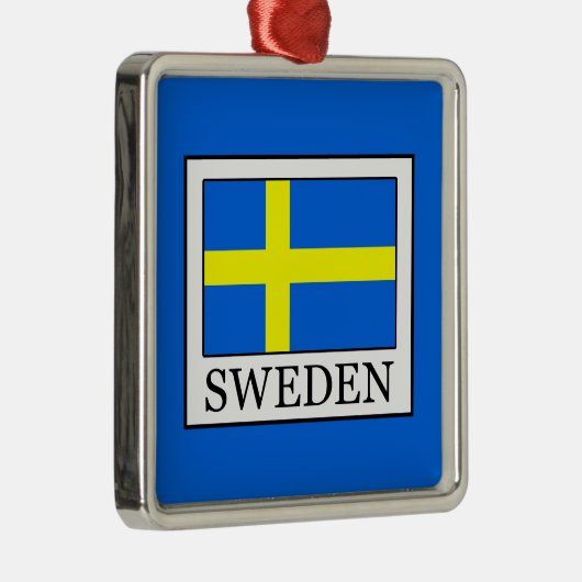 Schweden Silbernes Ornament (Rechts)