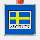Schweden Silbernes Ornament (Vorne)