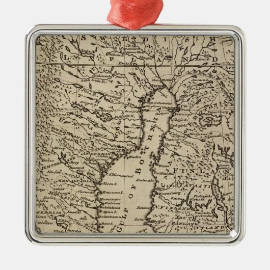 Schweden Silbernes Ornament (Vorne)