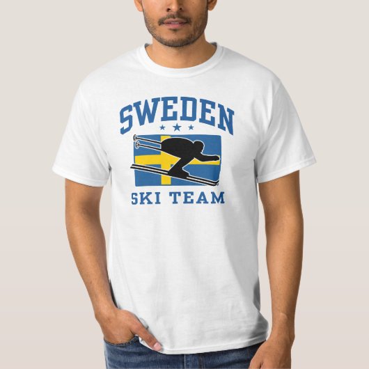 Schweden Ski Team T-Shirt (Vorderseite)