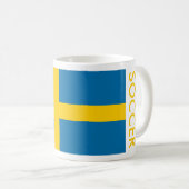SCHWEDEN SOCCER KAFFEETASSE (VorderseiteRechts)