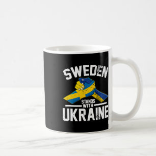 Schweden steht hinter der Ukraine Ukrainische schw Kaffeetasse