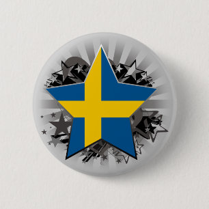 Schweden-Stern Button