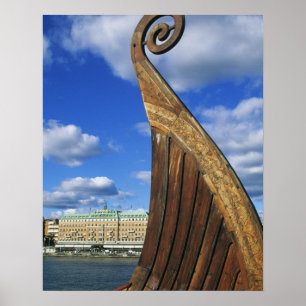 Schweden, Stockholm, Hafen, von Gamla Stan, Poster