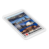 Schweden - Stockholm - I Liebe - Magnet (Rechte Seite)