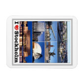 Schweden - Stockholm - I Liebe - Magnet (Horizontal)
