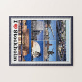 Schweden - Stockholm - I Liebe - Puzzle (Horizontal)