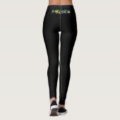 Schweden stripes Flagge Leggings (Rückseite)