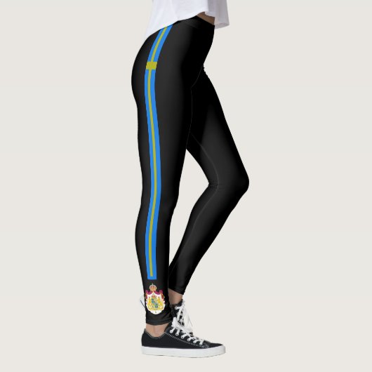 Schweden stripes Flagge Leggings (Rechts)