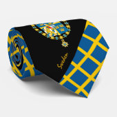 Schweden Stripes Krawatte, Business Swedish Flag M Krawatte (Gerollt)