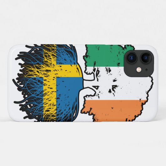 Schweden Swedish Irish Ireland Tree Roots Flag Case-Mate iPhone Hülle (Rückseite (Horizontal))