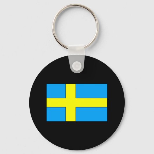 Schweden T - Shirt und Geschenke unter Flagge Schlüsselanhänger (Vorderseite)