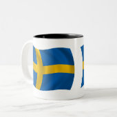 Schweden Tasse der Flagge (Vorderseite Links)