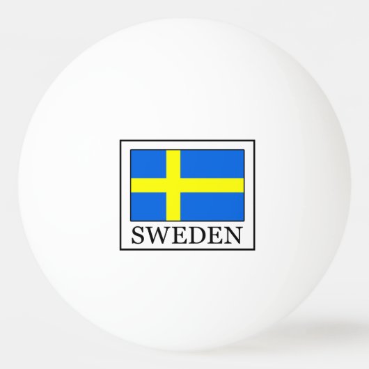 Schweden Tischtennisball (Vorderseite)