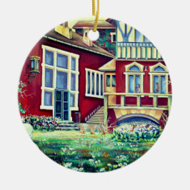 Schweden, Traditionelle Landschaft Keramik Ornament