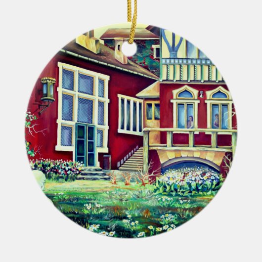 Schweden, Traditionelle Landschaft Keramik Ornament (Vorne)