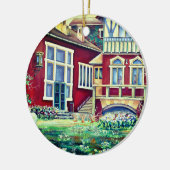 Schweden, Traditionelle Landschaft Keramik Ornament (Links)