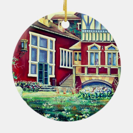 Schweden, Traditionelle Landschaft Keramik Ornament (Hinten)