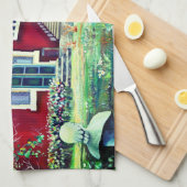 Schweden, Traditionelle Landschaft Küchentuch (Viertel Falte)