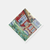 Schweden, Traditionelle Landschaft Serviette (Ecke)