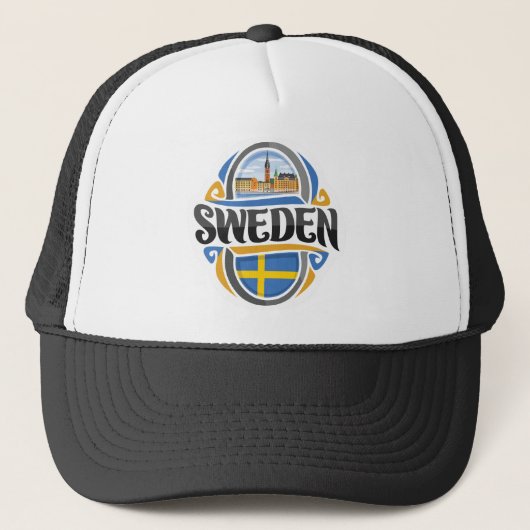 Schweden Truckerkappe (Vorderseite)